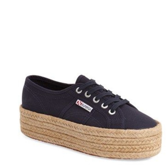 superga espadrilles navy